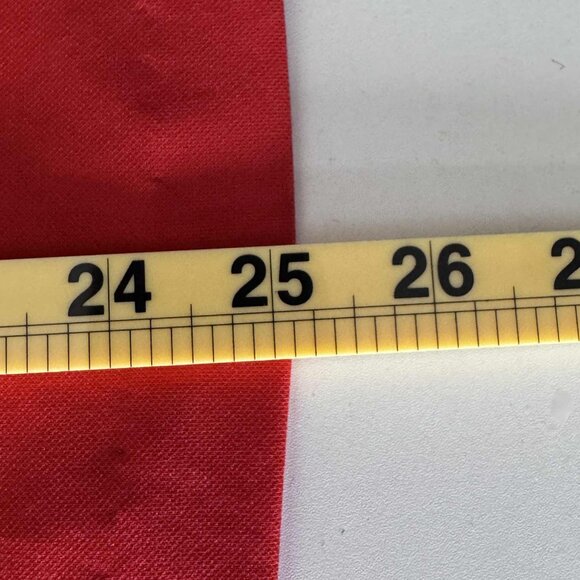 ❤️ Vintage John Abbott Red Long Sleeve Polo Blouse – Size 16 - Picture 7 of 7